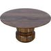 Modus Furniture Virton Solid Wood Round Coffee Table in Smoked Brown 655450414398 PMRR21 Image 2
