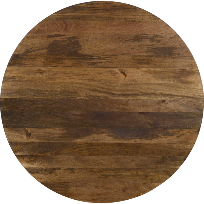 Modus Furniture Virton Solid Wood Round Coffee Table in Smoked Brown 655450414398 PMRR21 Image 3