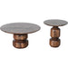 Modus Furniture Virton Solid Wood Round Coffee Table in Smoked Brown 655450414398 PMRR21 Image 4