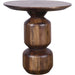 Modus Furniture Virton Solid Wood Round End Table in Smoked Brown 655450414428 PMRR22 Image 2
