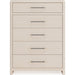 Modus Furniture Wallen 5 Drawer Chest Wht Snd 655450470165 TDXX84 Image 2