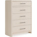 Modus Furniture Wallen 5 Drawer Chest Wht Snd 655450470165 TDXX84 Image 3
