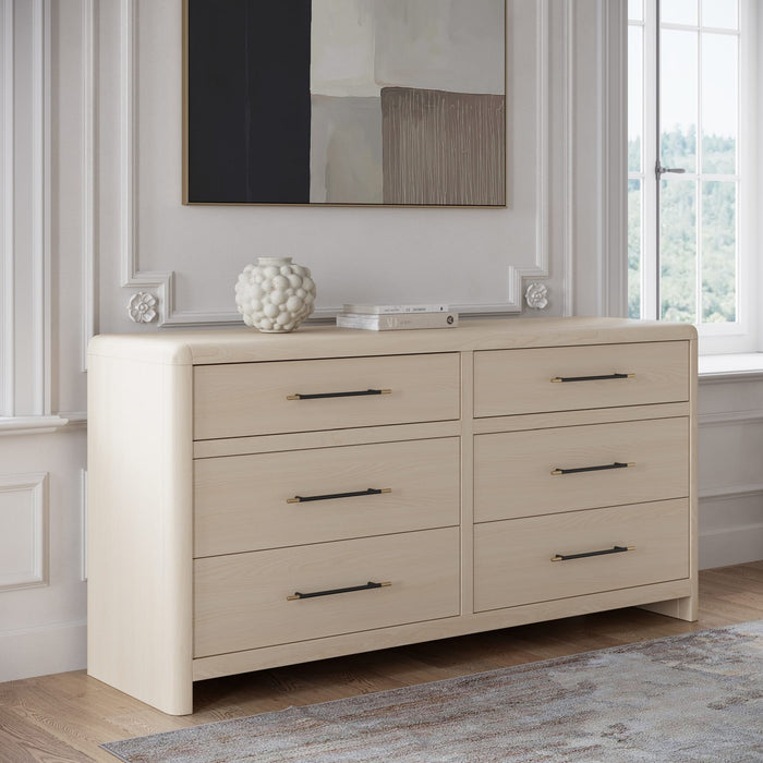 Modus Furniture Wallen 6 Dwr Dresser Wh Snd 655450470141 TDXX82 Image 1
