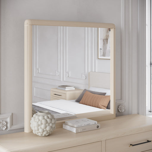 Modus Furniture Wallen Mirror in White Sand 655450470158 TDXX83 Image 1