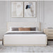 Modus Furniture Wallen Upholstered Bed in White Sand  TDXXH  Main Image