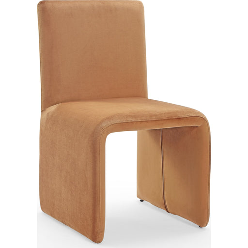 Modus Furniture Winston Fully Upholstered Side chair in Whiskey Velvet 655450410222 FMBF64B Image 1