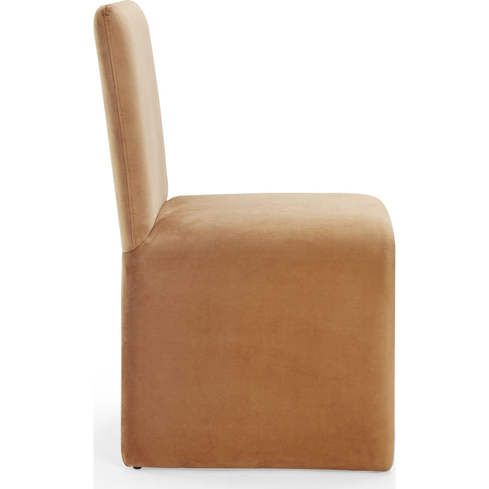 Modus Furniture Winston Fully Upholstered Side chair in Whiskey Velvet 655450410222 FMBF64B Image 2