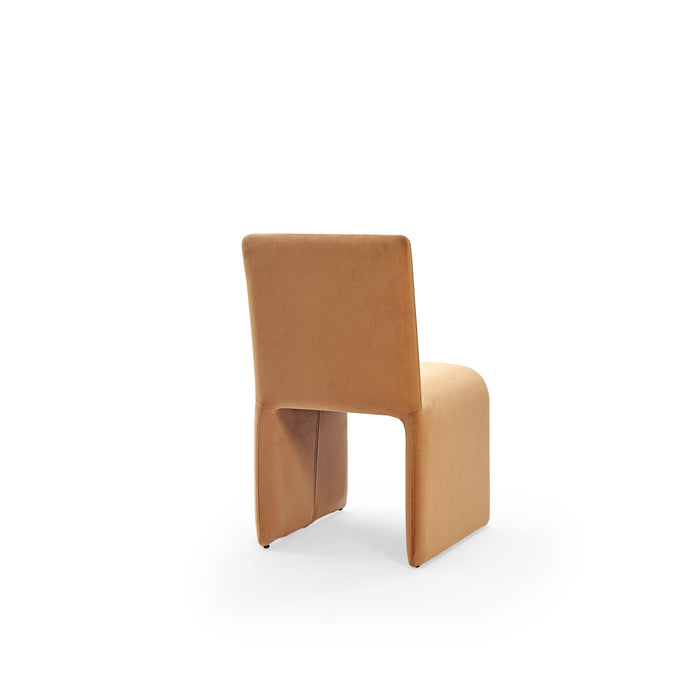 Modus Winston Fully Upholstered Side chair in Whiskey Velvet Image 3