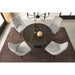 Modus Furniture Winston Stone Top Metal Base Round Dining Table in Black 655450330926 FMBF60 Image 2