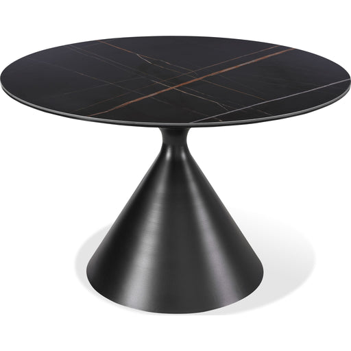 Modus Furniture Winston Stone Top Metal Base Round Dining Table in Black 655450330926 FMBF60 Image 4