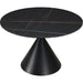 Modus Furniture Winston Stone Top Metal Base Round Dining Table in Black 655450330926 FMBF60 Image 8