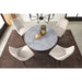 Modus Furniture Winston Stone Top Metal Base Round Dining Table in Grigio 655450399770 FMNY60 Image 2