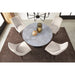 Modus Winston Stone Top Metal Base Round Dining Table in Grigio Image 2