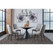Modus Winston Stone Top Metal Base Round Dining Table in Grigio Image 3