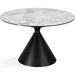 Modus Furniture Winston Stone Top Metal Base Round Dining Table in Grigio 655450399770 FMNY60 Image 4
