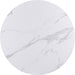 Modus Furniture Winston Stone Top Metal Base Round Dining Table in Oat Milk and Champagne 655450370113 FMKR60 Image 6
