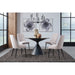 Modus Furniture Winston Upholstered Metal Leg Dining Chair in Ash Grey and Black 655450330957 FMBF63 Image 1