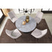Modus Furniture Winston Upholstered Metal Leg Dining Chair in Ash Grey and Black 655450330957 FMBF63 Image 2