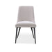 Modus Winston Upholstered Metal Leg Dining Chair in Ash Grey and BlackImage 3