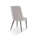 Modus Winston Upholstered Metal Leg Dining Chair in Ash Grey and Black Image 5