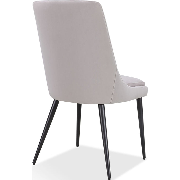 Modus Furniture Winston Upholstered Metal Leg Dining Chair in Ash Grey and Black 655450330957 FMBF63 Image 5