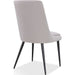 Modus Furniture Winston Upholstered Metal Leg Dining Chair in Ash Grey and Black 655450330957 FMBF63 Image 5