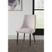 Modus Furniture Winston Upholstered Metal Leg Dining Chair in Ash Grey and Black 655450330957 FMBF63 Main Image