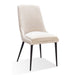 Modus Winston Upholstered Metal Leg Dining Chair in Cream and Black Image 3