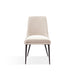 Modus Winston Upholstered Metal Leg Dining Chair in Cream and Champagne Image 1