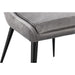 Modus Furniture Winston Upholstered Metal Leg Dining Chair in Goose and Black 655450399817 FMNY63 Image 2