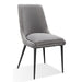 Modus Winston Upholstered Metal Leg Dining Chair in Goose and Black Image 4
