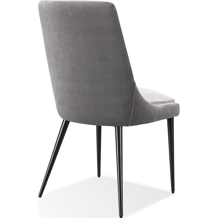 Modus Furniture Winston Upholstered Metal Leg Dining Chair in Goose and Black 655450399817 FMNY63 Image 5