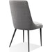 Modus Furniture Winston Upholstered Metal Leg Dining Chair in Goose and Black 655450399817 FMNY63 Image 5