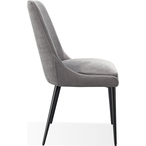 Modus Furniture Winston Upholstered Metal Leg Dining Chair in Goose and Black 655450399817 FMNY63 Image 6