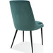 Modus Furniture Winston Upholstered Metal Leg Dining Chair in Smoked Green and Black 655450411762 FMBF63G Image 2