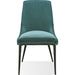 Modus Furniture Winston Upholstered Metal Leg Dining Chair in Smoked Green and Black 655450411762 FMBF63G Main Image