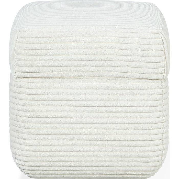 Modus Furniture Wisteria Upholstered Storage Ottoman in Frosty Corduroy 655450464638 RYVM88 Image 3