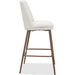 Modus Furniture Wyatt Upholstered Bar Stool in Ricotta Boucle and Bronze Metal 655450458958 PWTA75FMY Image 2