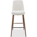 Modus Furniture Wyatt Upholstered Bar Stool in Ricotta Boucle and Bronze Metal 655450458958 PWTA75FMY Main Image