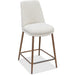Modus Furniture Wyatt Upholstered Counter Stool in Ricotta Boucle and Bronze Metal 655450458941 PWTA69FMY Image 1