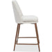 Modus Furniture Wyatt Upholstered Counter Stool in Ricotta Boucle and Bronze Metal 655450458941 PWTA69FMY Image 2