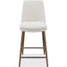 Modus Furniture Wyatt Upholstered Counter Stool in Ricotta Boucle and Bronze Metal 655450458941 PWTA69FMY Main Image