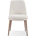 Modus Furniture Wyatt Upholstered Dining Chair in Ricotta Boucle and Bronze Metal 655450423468 PWTA63FMY Image 1