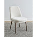 Modus Furniture Wyatt Upholstered Dining Chair in Ricotta Boucle and Bronze Metal 655450423468 PWTA63FMY Main Image