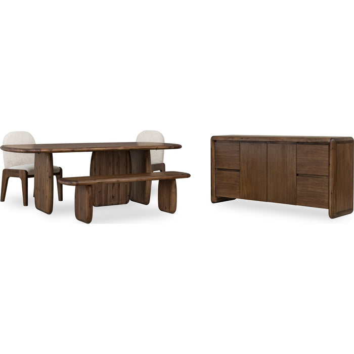 Modus Furniture Xolani Acacia Wood Bench in Impala 655450481567 TTXU65 Image 10