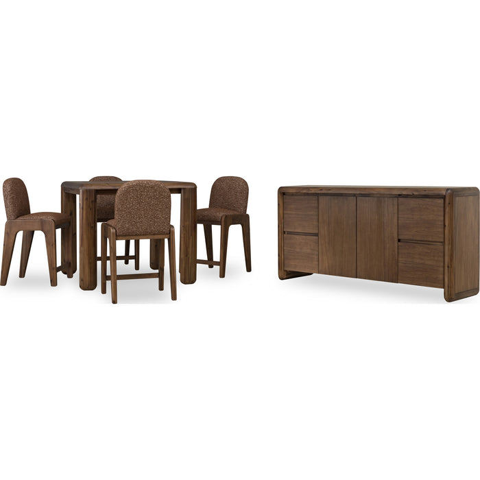 Modus Furniture Xolani Chenille Upholstered Dining Chair in Chinchilla and Impala 655450481543 TTXU63 Image 9