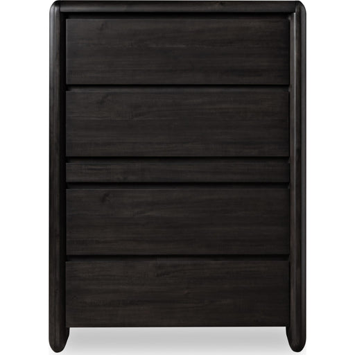 Modus Furniture Xolani Five Drawer Acacia Wood Chest with Jewelry Tray in Jaguar 655450474521 TTXT84 Image 3