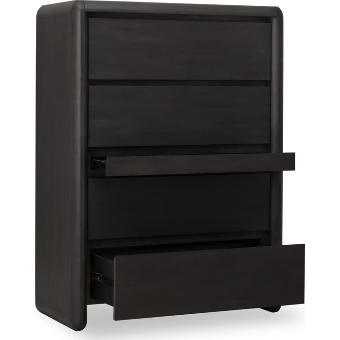 Modus Furniture Xolani Five Drawer Acacia Wood Chest with Jewelry Tray in Jaguar 655450474521 TTXT84 Image 4