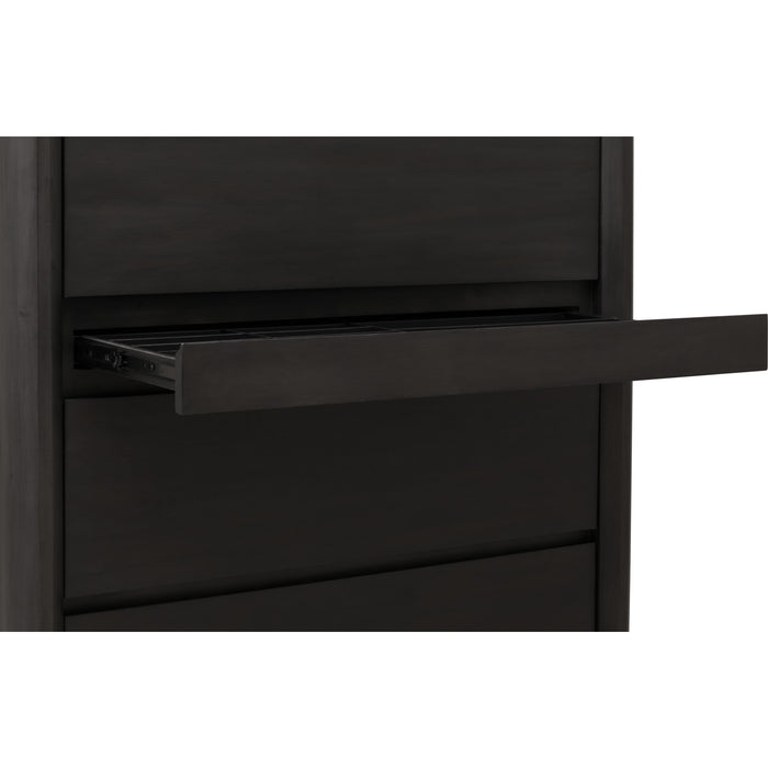 Modus Furniture Xolani Five Drawer Acacia Wood Chest with Jewelry Tray in Jaguar 655450474521 TTXT84 Image 6