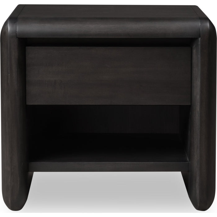 Modus Furniture Xolani One Drawer Acacia Wood Nightstand in Jaguar 655450474286 TTXT81 Image 1